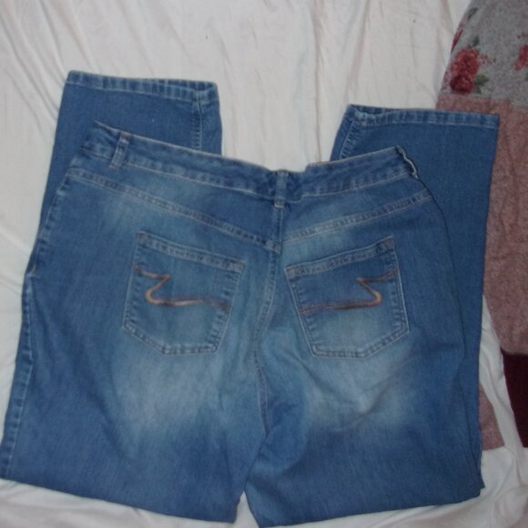 size 22w 22 w plus sized stretch bue jean twenty two denim pants womens - Picture 1 of 5